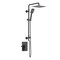 Kibi Cube Pressure Balanced 2-Function Shower Column with Rough In Valve - Matte Black KSC404MB - alternate 1